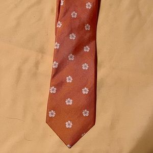 EUC J. Crew Orange Floral Necktie 👔